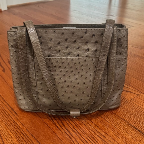 Karoo Classic Genuine Ostrich Leather Handbag made in South Africa. - Picture 2 of 8